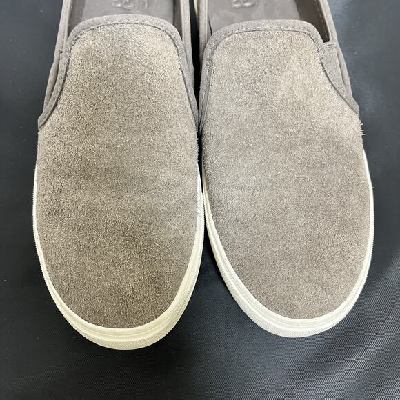 UGG Jass Slip On Suede Sneakers Shoes Woman's Size 7.5 Gray 1106545 Bnfts Chrty - Picture 10 of 13